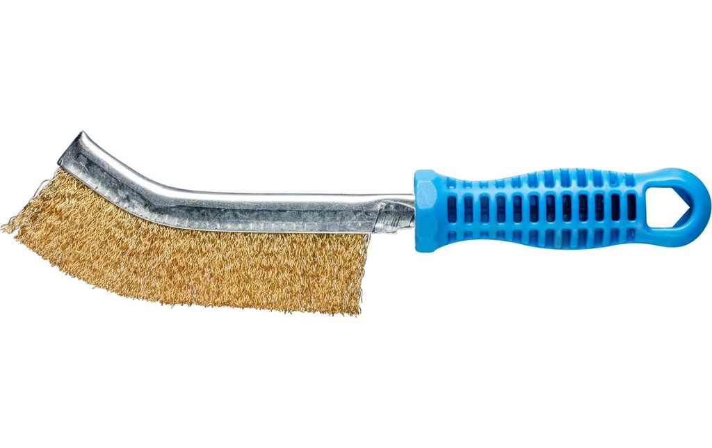 Pferd Brosse à main courbée, Laiton