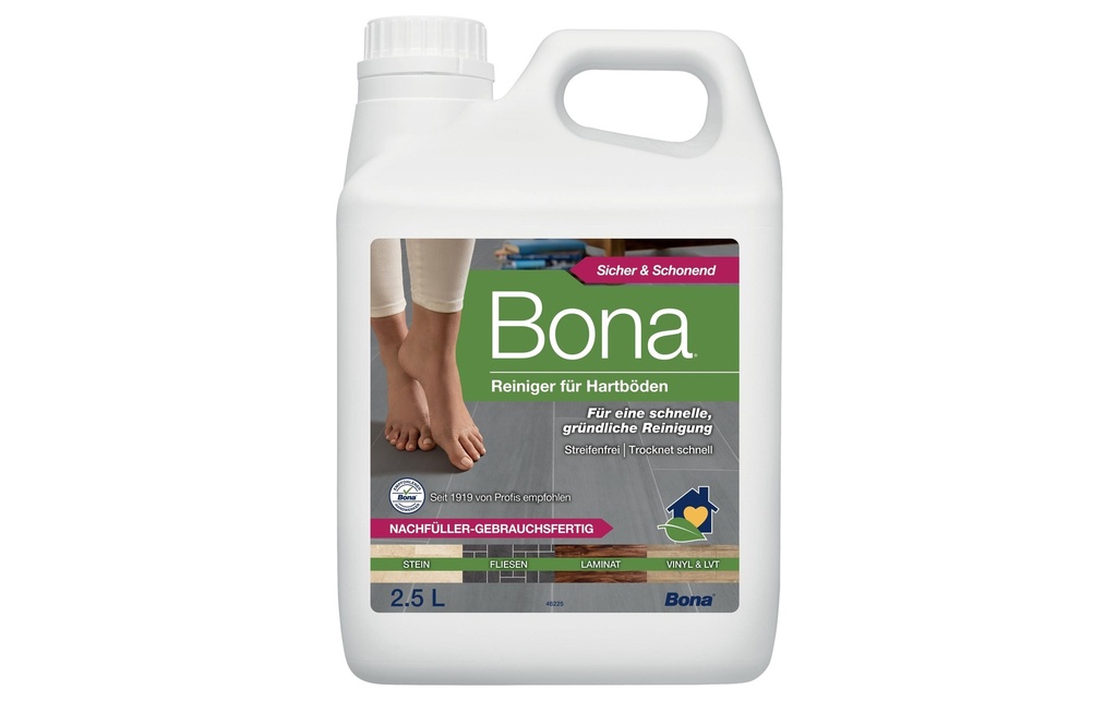 Bona Nettoyant pour sol pour les sols durs, 2.5 l