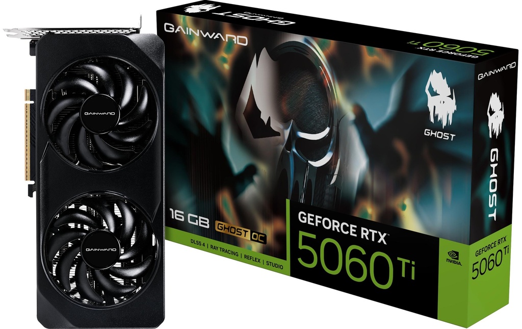 Gainward Carte graphique GeForce RTX 5060 Ti Ghost OC, 16GB GDDR7