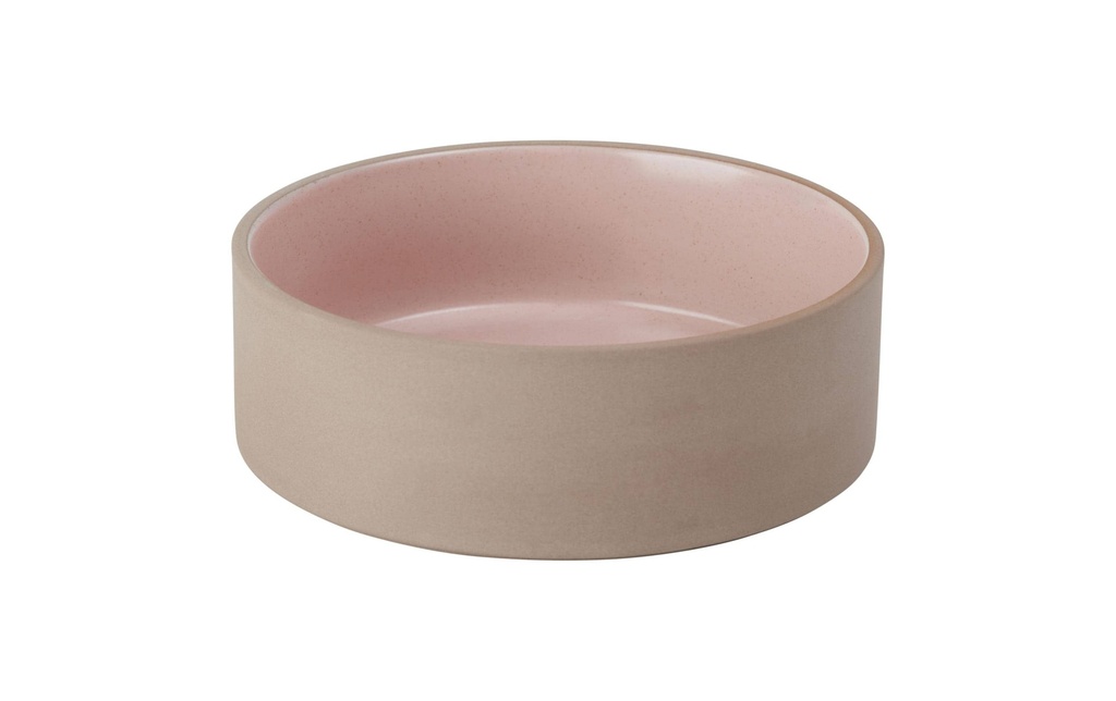 OYOY Écuelle en céramique Sia L, Ø 19.5 x H 6.5 cm, rose