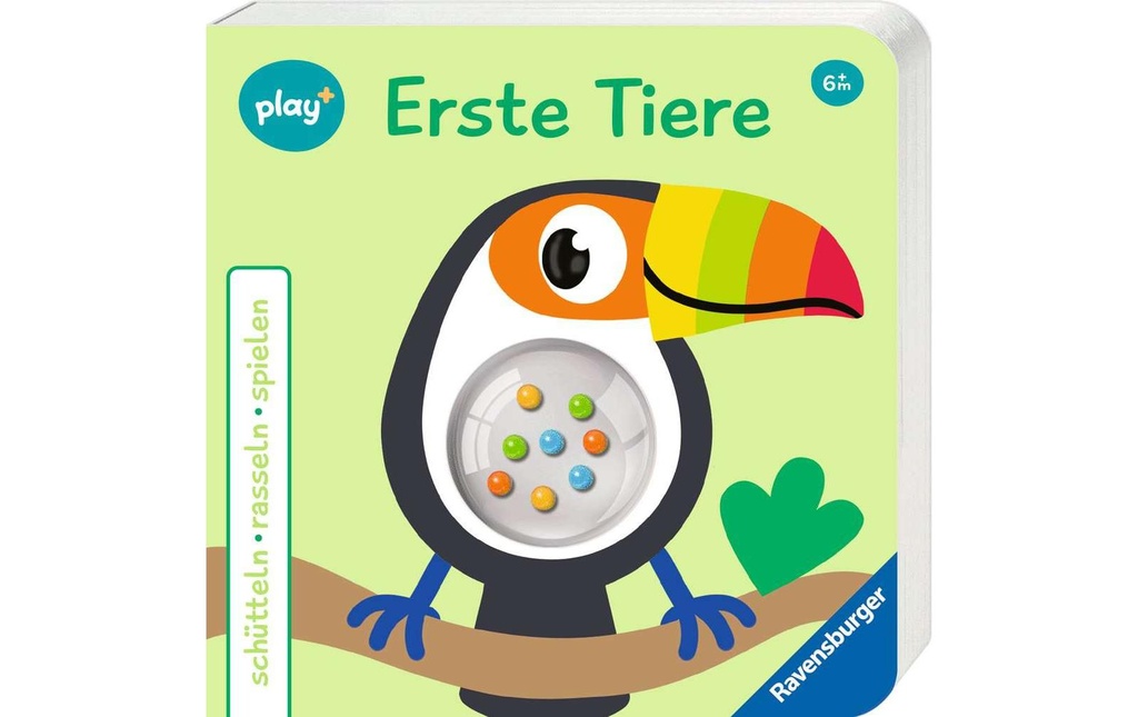 play+ Livre d’images secouer, cliqueter, jouer: Premiers animaux