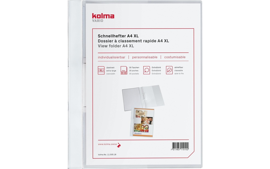 KOLMA Doss.rapides Vario A4 blanc