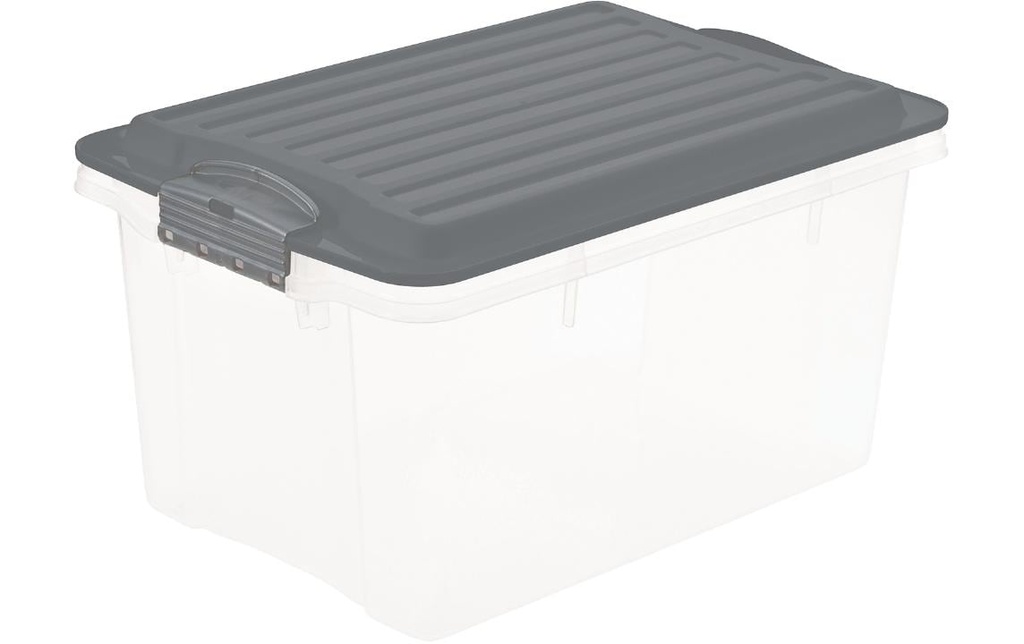 Rotho Boîte de rangement Compact A5 / 4.5 litres anthracite