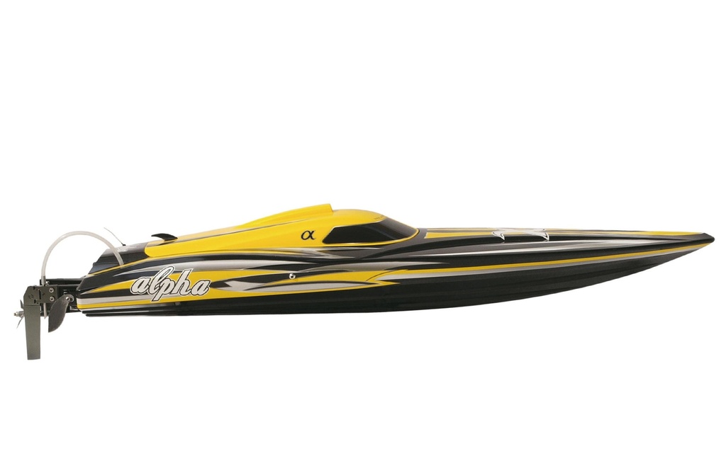 Amewi Bateau à moteur ALPHA 4-6S Jaune ARTR