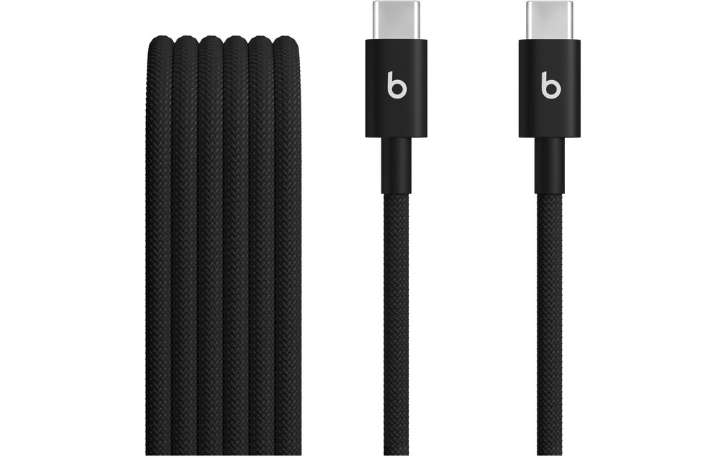 Apple Beats Câble USB-C vers USB-C tissé, noir, 60W 1.5 m