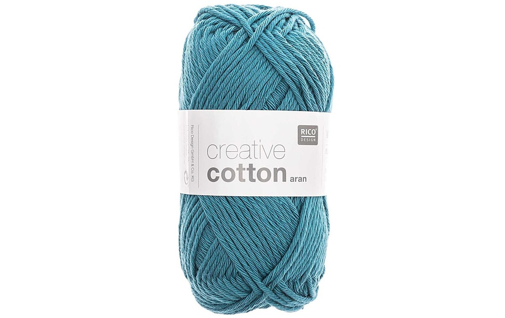 Rico Design Laine Creative Cotton Aran 50 g Pétrole