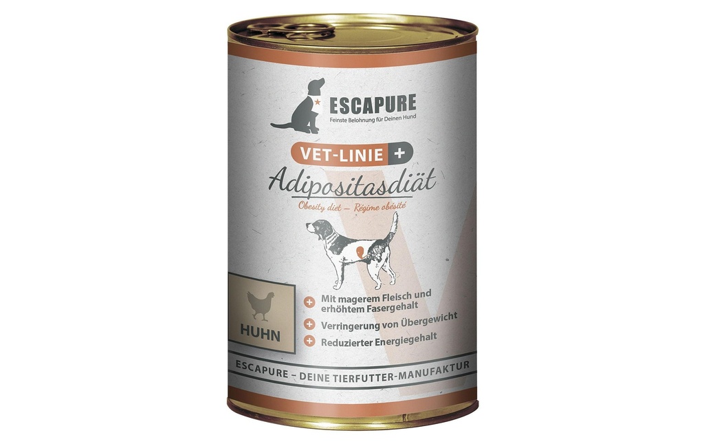 Escapure VET-Linie Nourriture humide Poulet obèse 0.4 kg