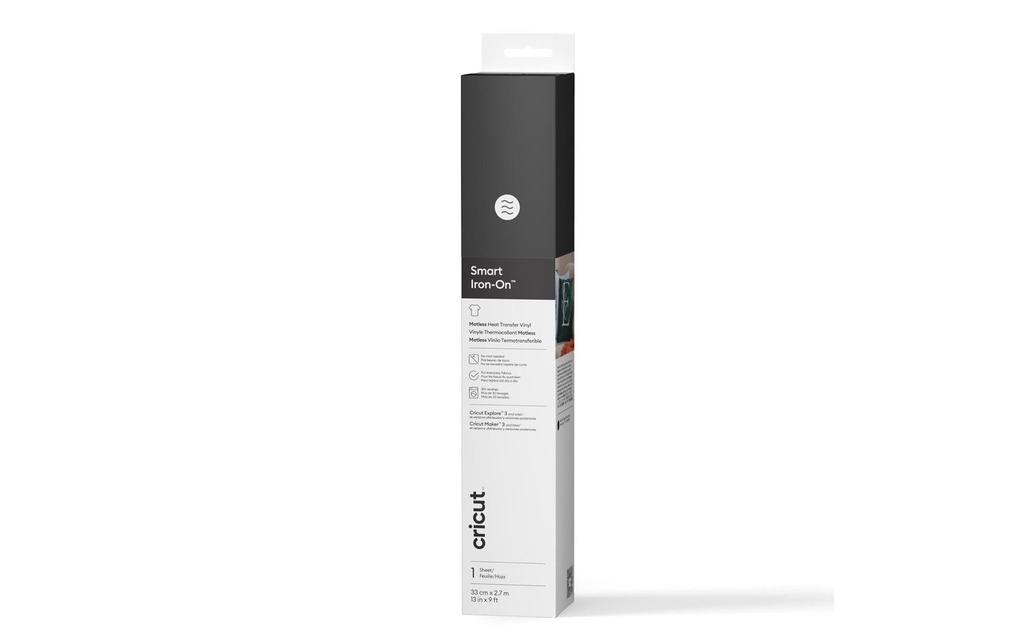 Cricut Film thermocollant Smart 33 x 273 cm, 1 Pièce/s, Noir