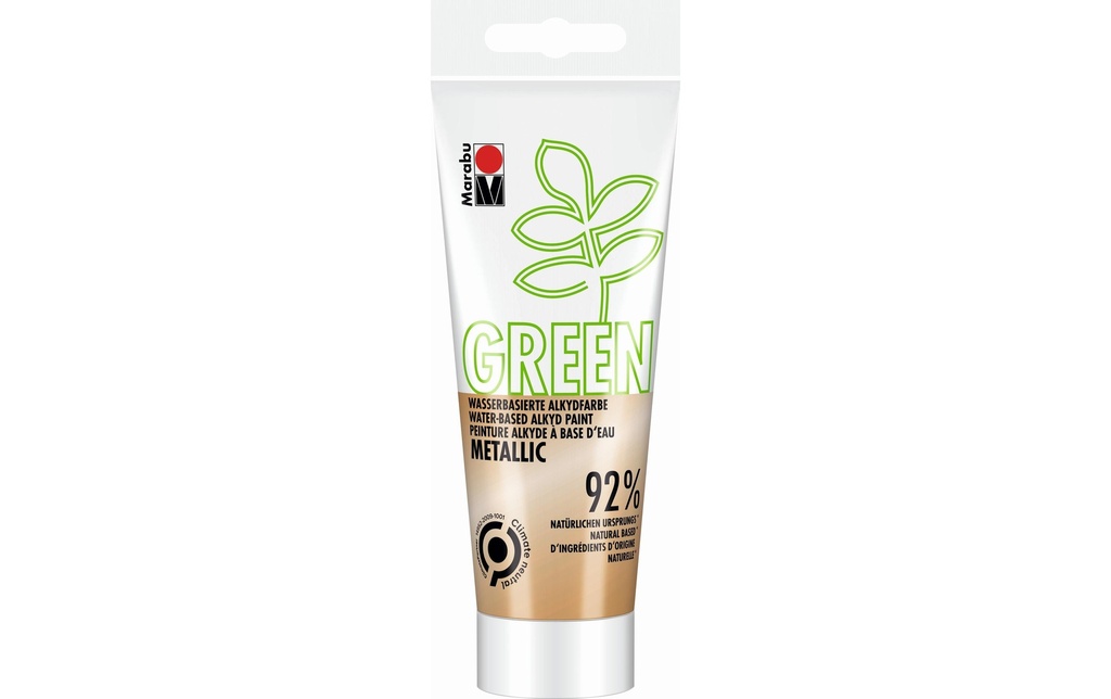 Marabu Peinture pour bricolage Peinture alkyde Green Or métallique, 100 ml