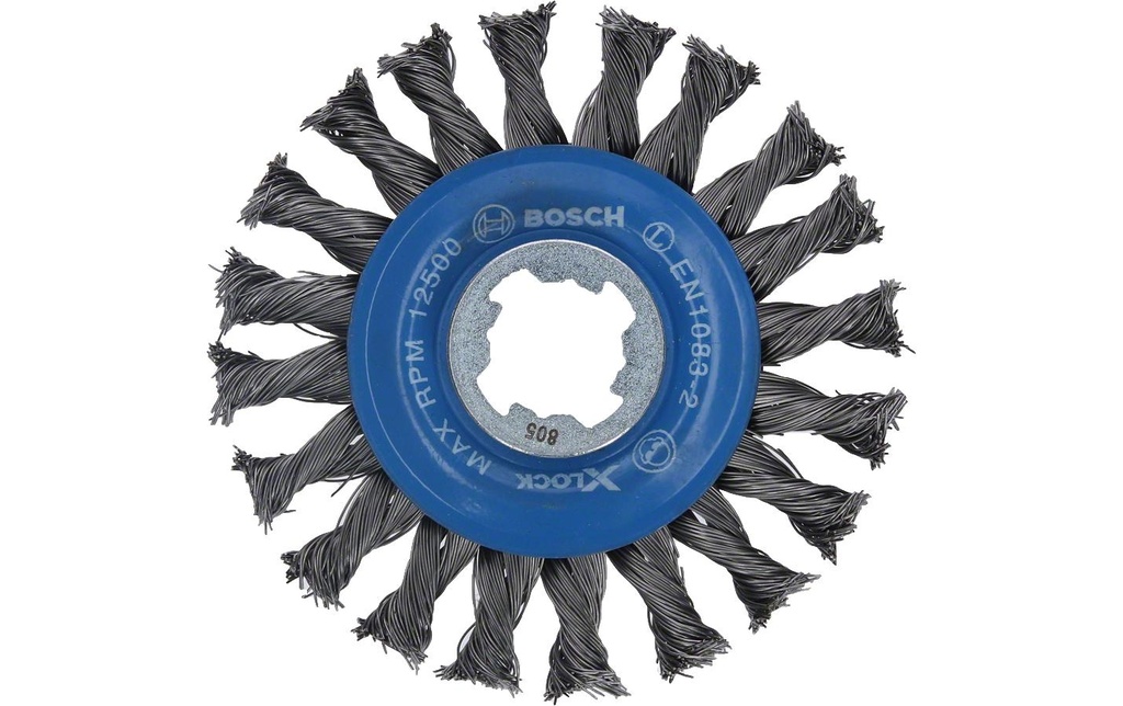 Bosch Professional Brosse à disque X-LOCK 115 mm, fil d'acier noué