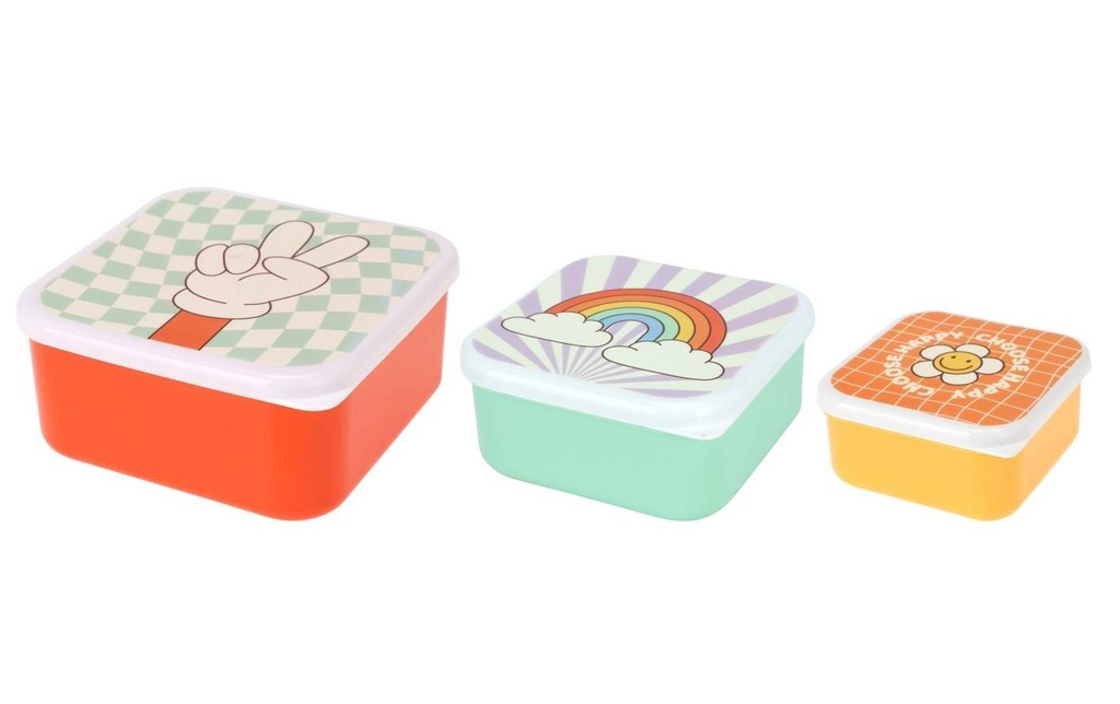 FURBER Boîte casse-croûte Set, 3 pièces Multicolore