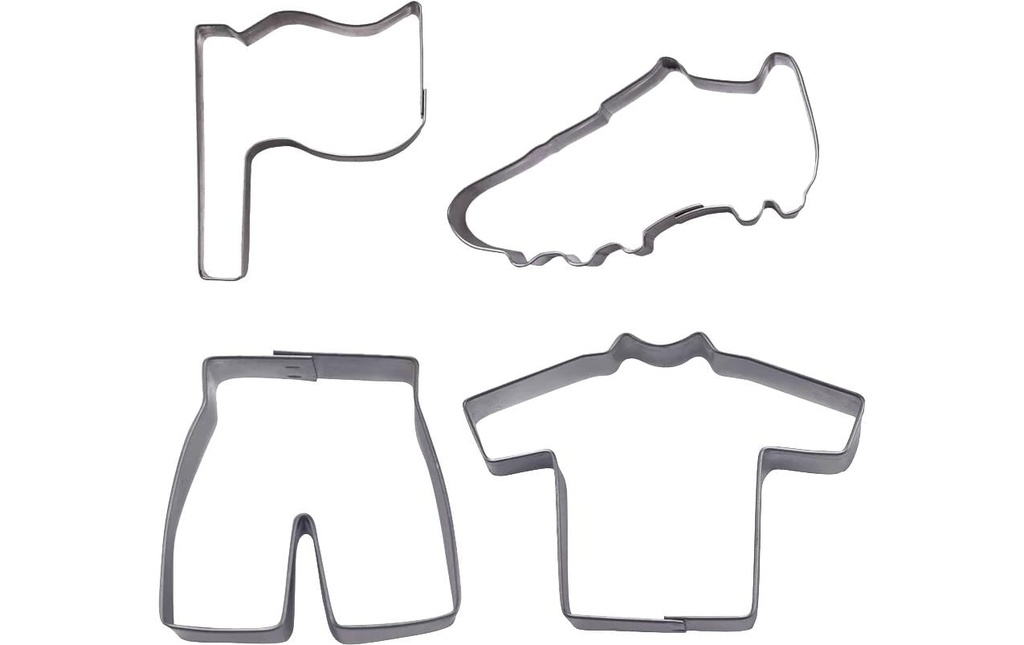 Städter Emporte-pièce pour biscuits Fièvre du football Football, Set de 4 pièces