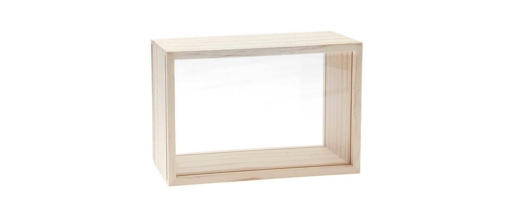 Rico Design Article en bois Boîte d'objets 20 x 13 x 8 cm