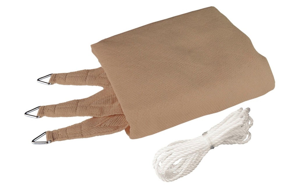 Windhager Voile d’ombrage 500 cm, triangle, roseau