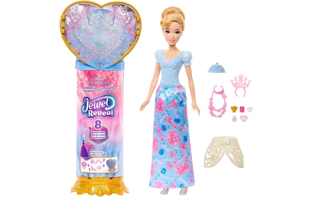 Disney Princess Set de jeu Poupée Jewel Reveal Cinderella Assorti