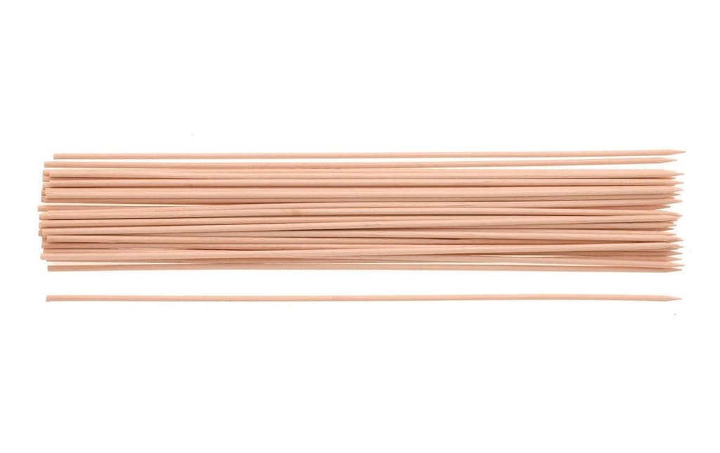 Glorex Article en bois Ø 2.5 mm Piques en bois, 50 pièces