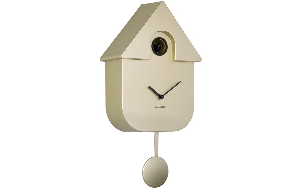 KARLSSON Horloge murale Modern Cuckoo Metallic Gold