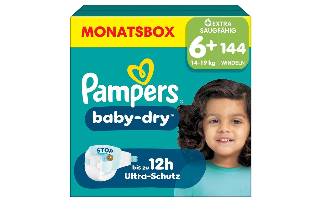 Pampers Couches Baby Dry Extra Large Taille 6+