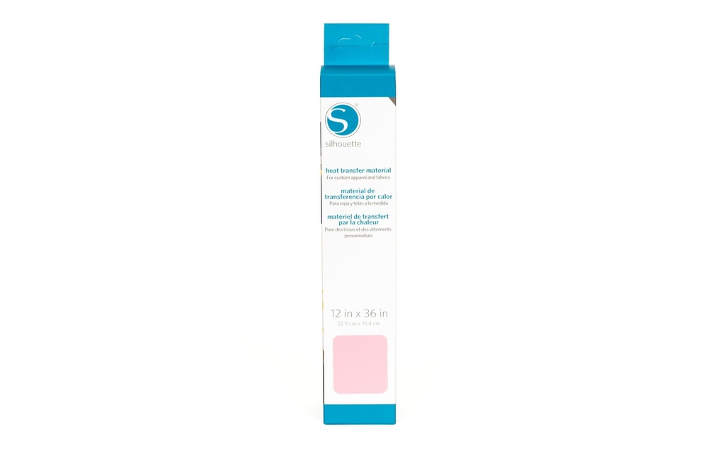 Silhouette Film thermocollant 30.5 cm x 90 cm Rose, lisse