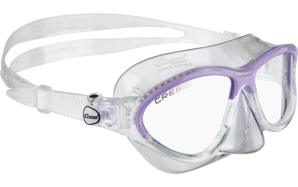 CRESSI Masque de plongée Moon enfants Transparent/violet