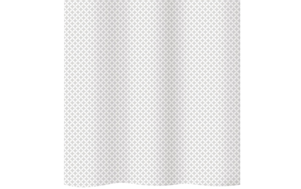 diaqua® Rideau de douche Andalus 180 x 200 cm, Blanc