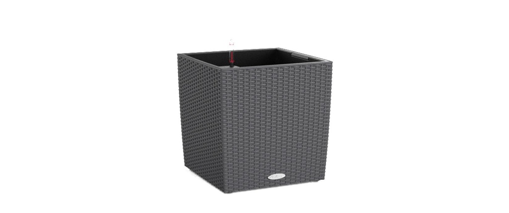 Lechuza Pot de fleur Cube Cottage 50 Granit