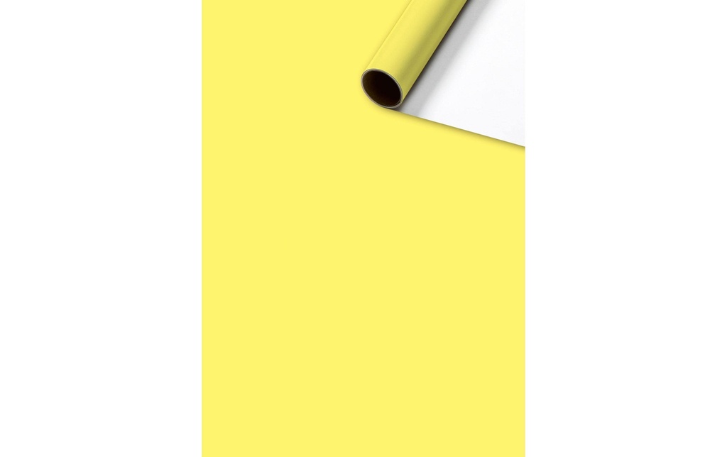 Stewo Papier cadeau Couleur Jaune / Weiss, 70 cm x 2 m