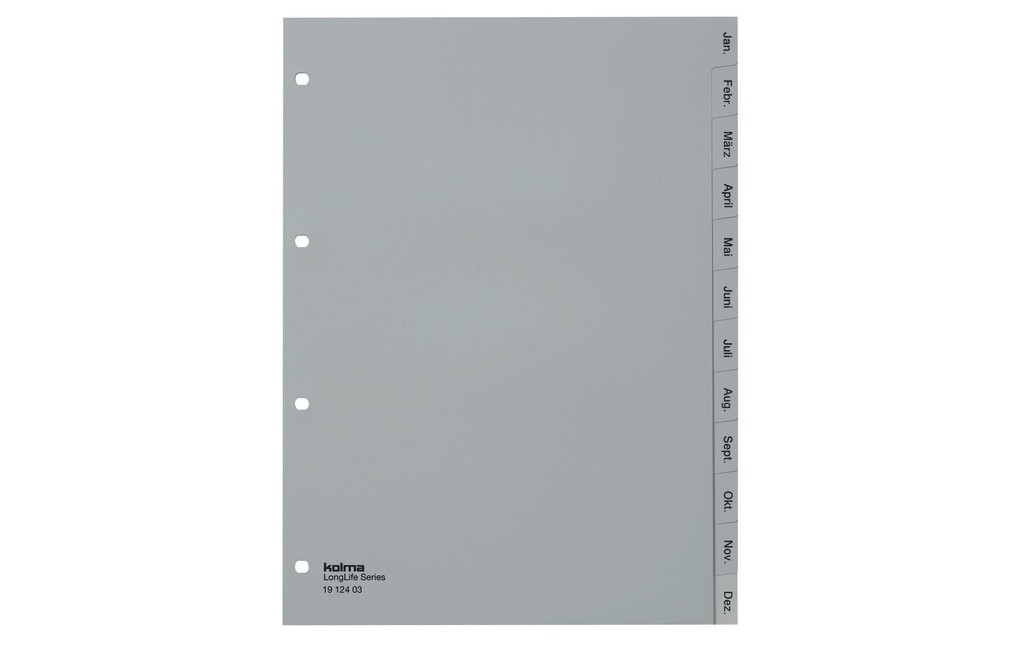 KOLMA Répert.LongLife Jan-Dez gris