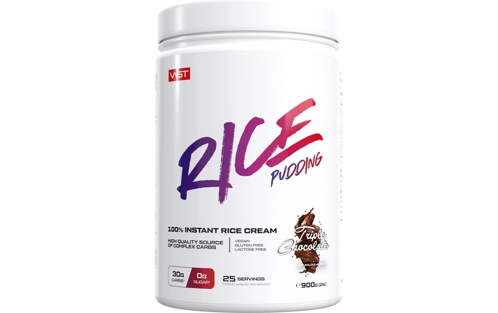 VAST Boîte de Rice Pudding instantané: 900g, Triple Chocolat