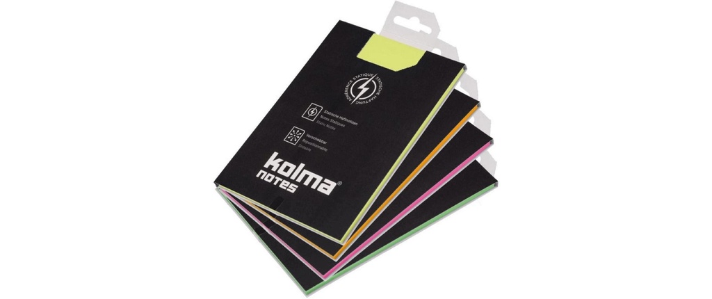 KOLMA Fiches adhé. A6 couleur ass. (10 pces)