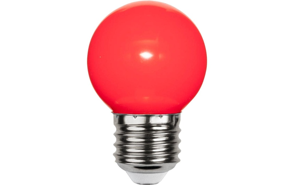 Star Trading Ampoules LED E27 G45 Outdoor Lighting Rouge, 1W, 220-240 V AC