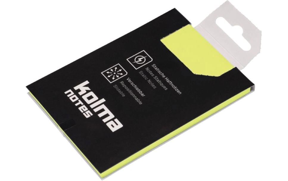 KOLMA Fiches adhé.A7 jaune,100 flles (100 pces)