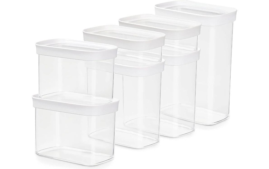 Emsa Boîte à provisions Optima 7 pièces, 8.3 l, Transparent