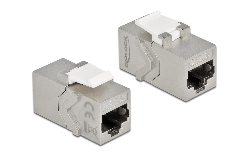 Delock Module Keystone RJ45 - RJ45 Cat.6A blindé, 1 pièce