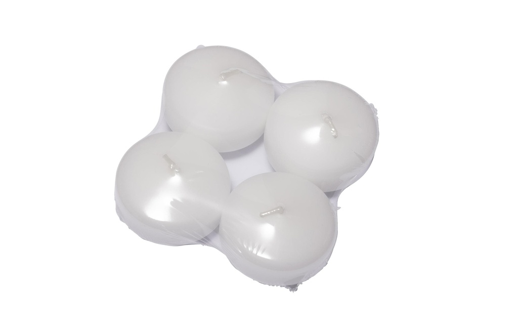 Herzog Kerzen AG Bougie flottante Lentilles Ø 5 cm, Blanc