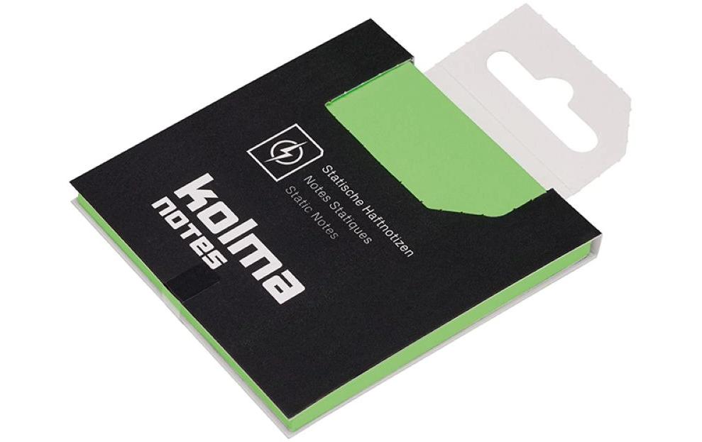 KOLMA Fiches adhé.76x76mm vert,100fl (100 pces)