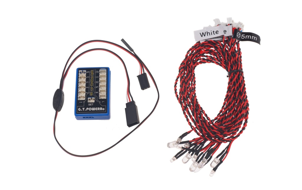 G.T. Power Éclairage pour modèles réduits Flashing Car LED