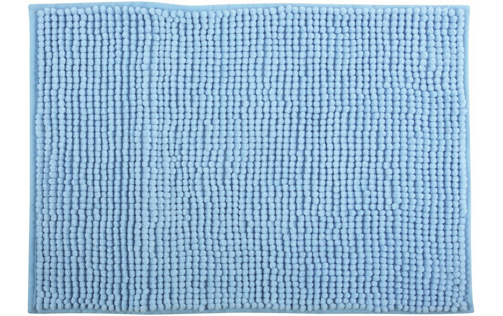 MSV Tapis de bain Chenille 40 x 60 cm, Bleu clair