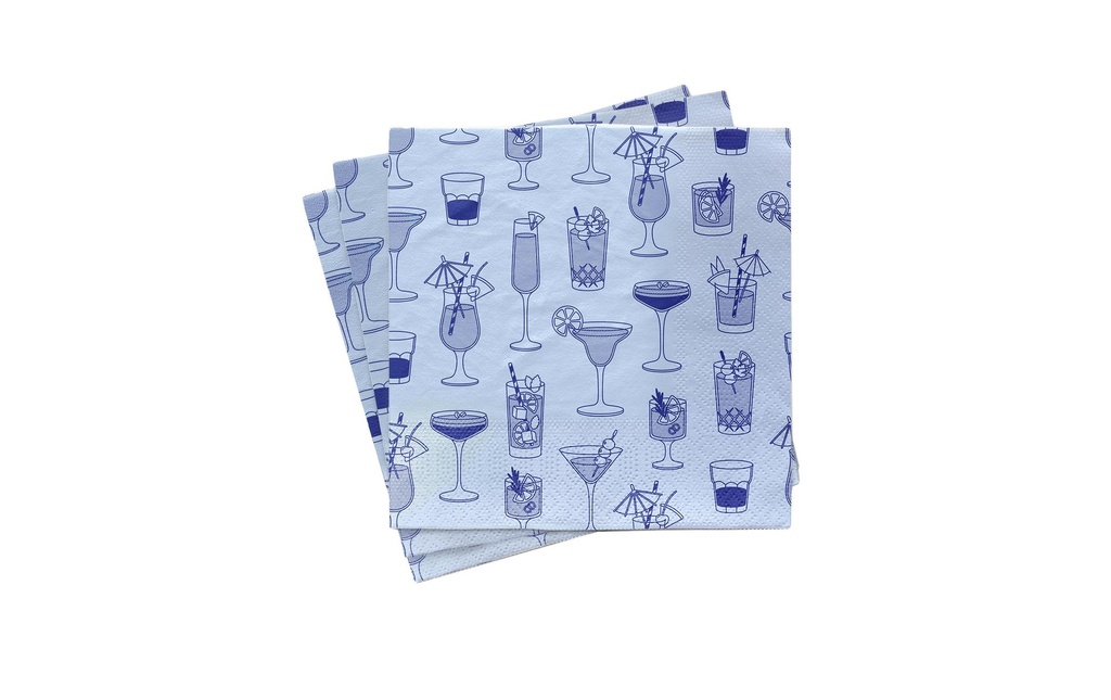 Chic Mic Serviettes à cocktail Après les heures 33 cm x 33 cm, 1 Pièce/s