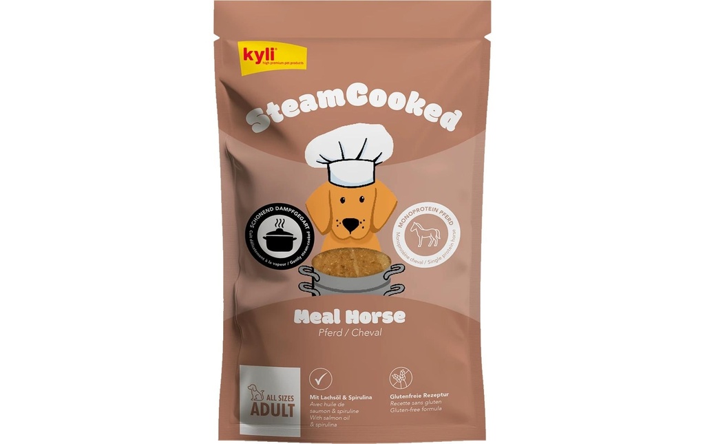 kyli Alimentation humide Steamcooked Meal Horse Adult 250g