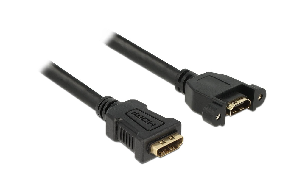 Delock Câble de prolongation à encastrer, 4K 30Hz HDMI - HDMI, 0.5 m