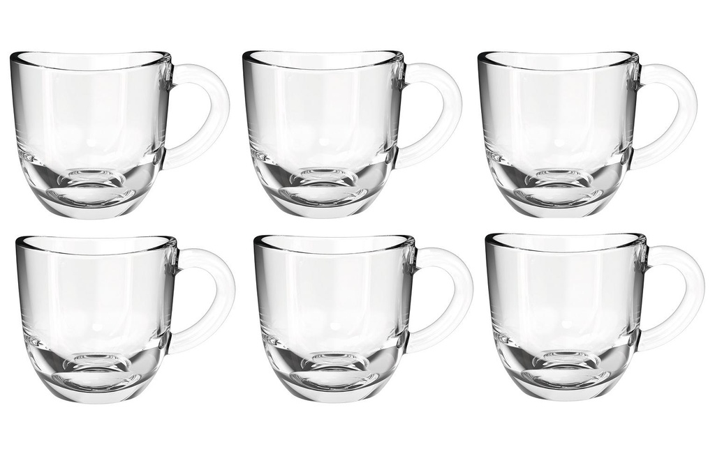 LEONARDO Tasse à expresso Napoli 80 ml, 6 Pièce/s, Transparent