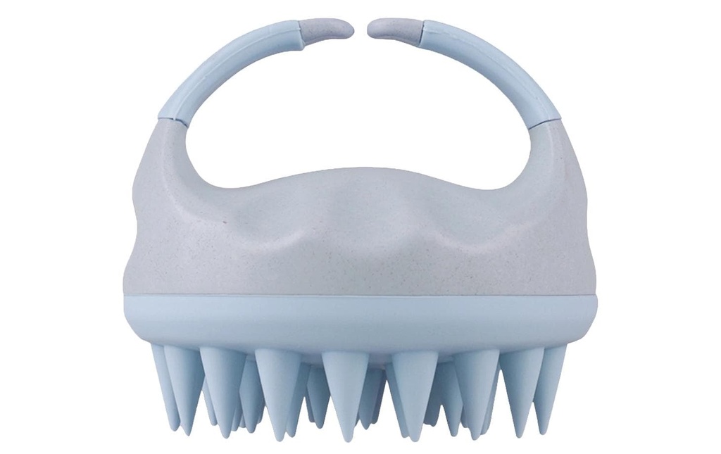 Quick Aid Brosse de massage et de soin en paille de blé Bleu