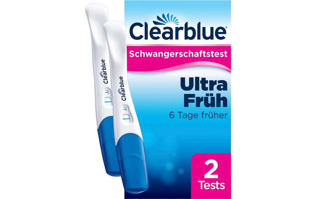 Clearblue Test de grossesse Test précoce Ultra 2 pièces