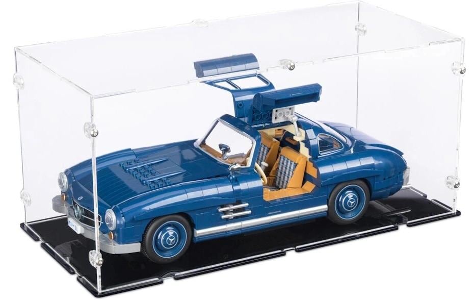 iDisplayit Présentoir acrylique Hot Wheels Mercedes-Benz avec fond noir