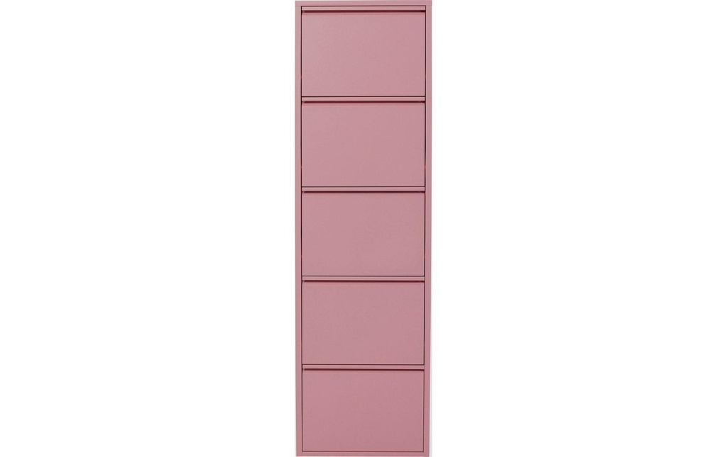 Kare Armoire à chaussures Caruso 5-, 50 x 170 cm, Rose
