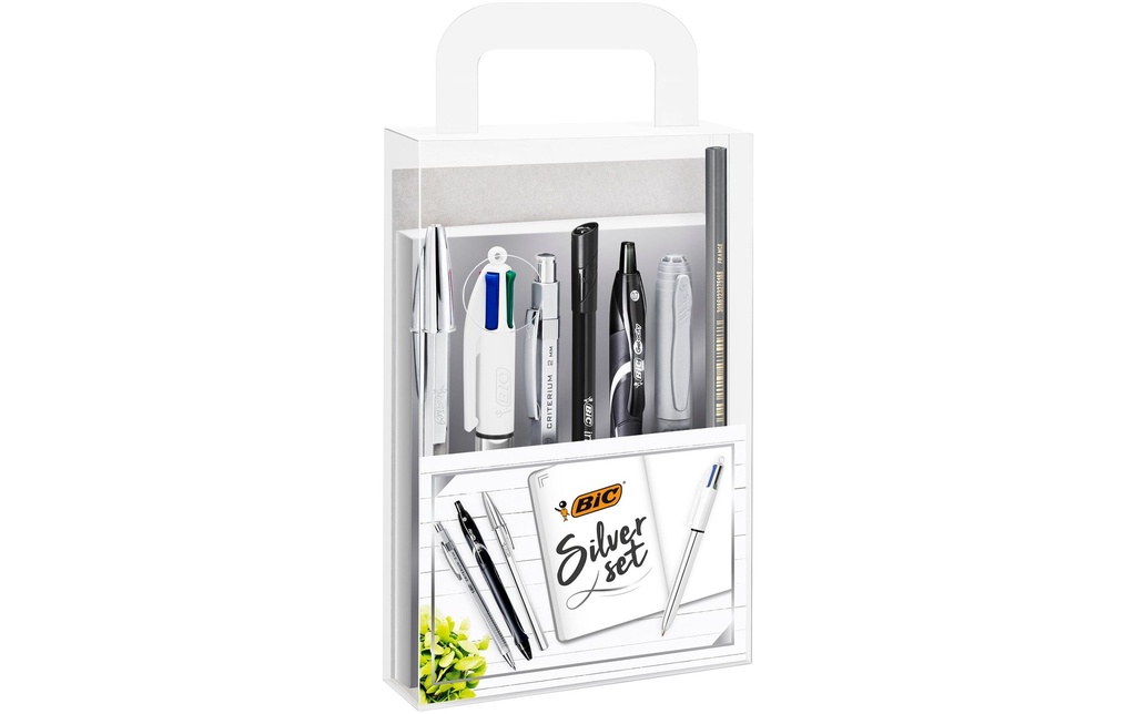 BIC Stylo bille Silver Kit 8 pièces