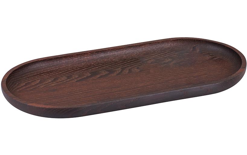 Kadastar Plateau de service 25 x 12 cm, Brun foncé