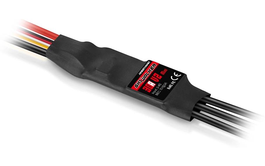 Hobbywing Régulateur Brushless Skywalker V2 Mini 30A 2-4s