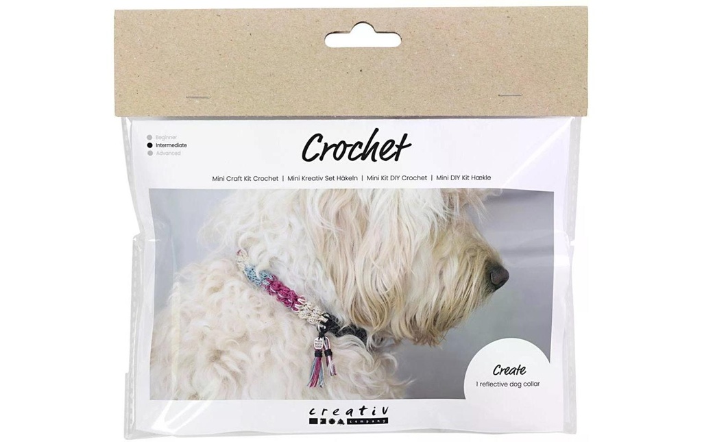 Creativ Company Kits de bricolage Collier de chien au crochet